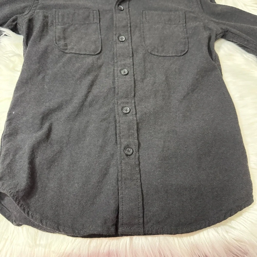 GAP Kids Size Small Black Button-Up Long Sleeve Shirt